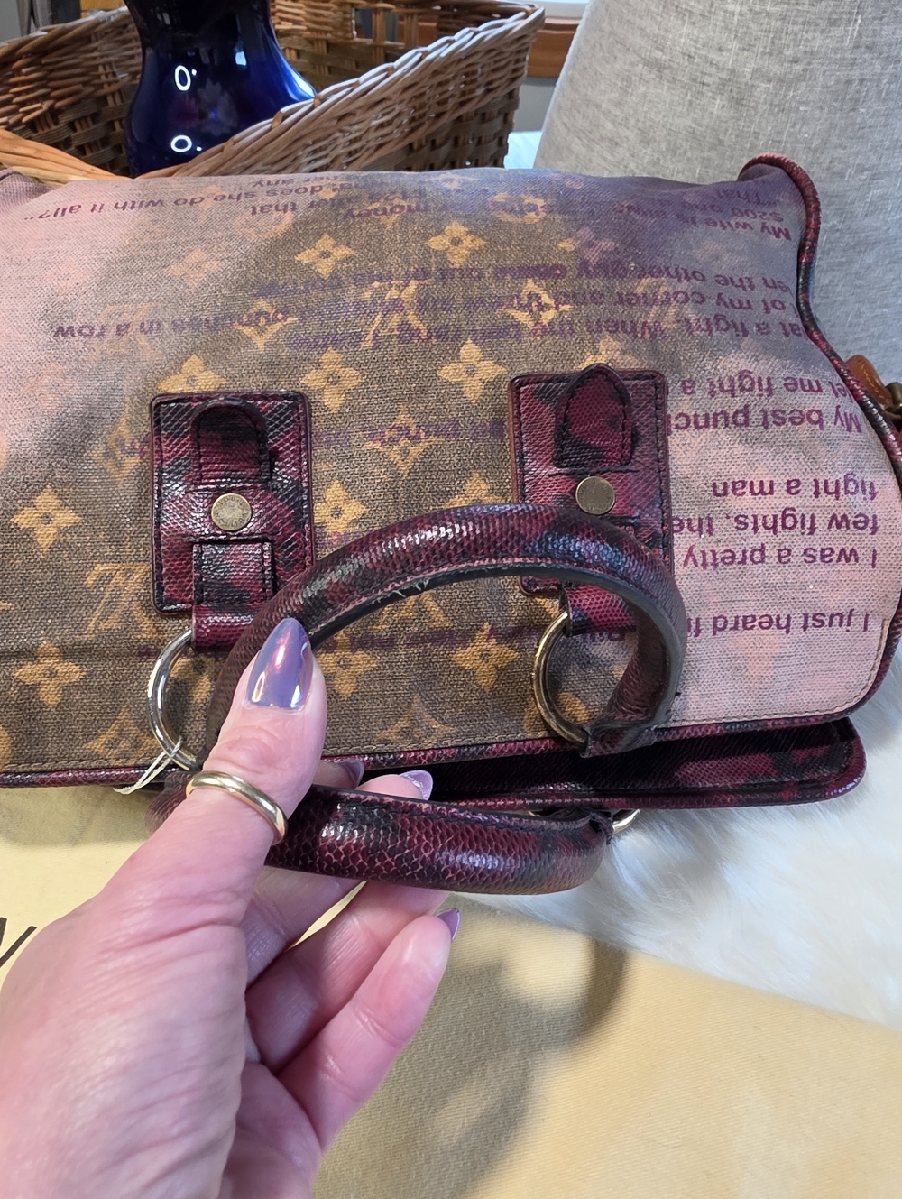 Louis Vuitton Limited Edition Graduate Jokes Satchel - Picture 4 of 15
